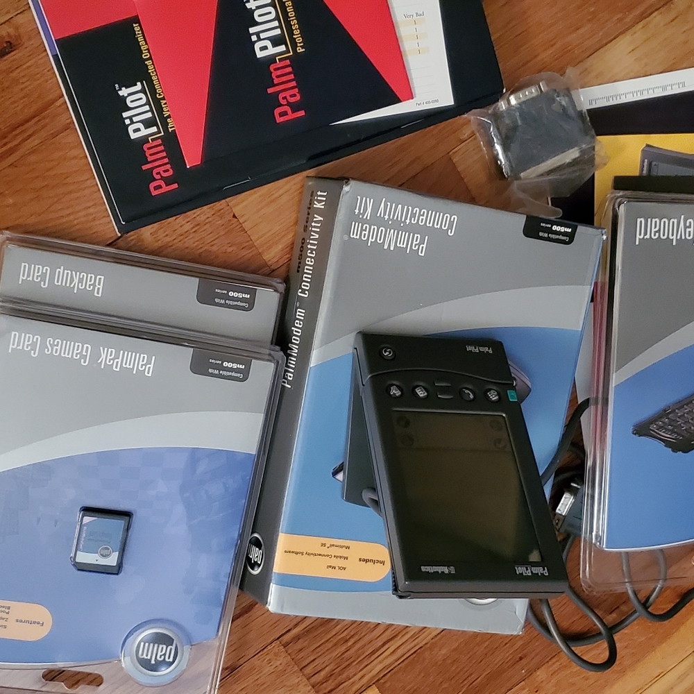 Vintage Palm Pilot equipment
